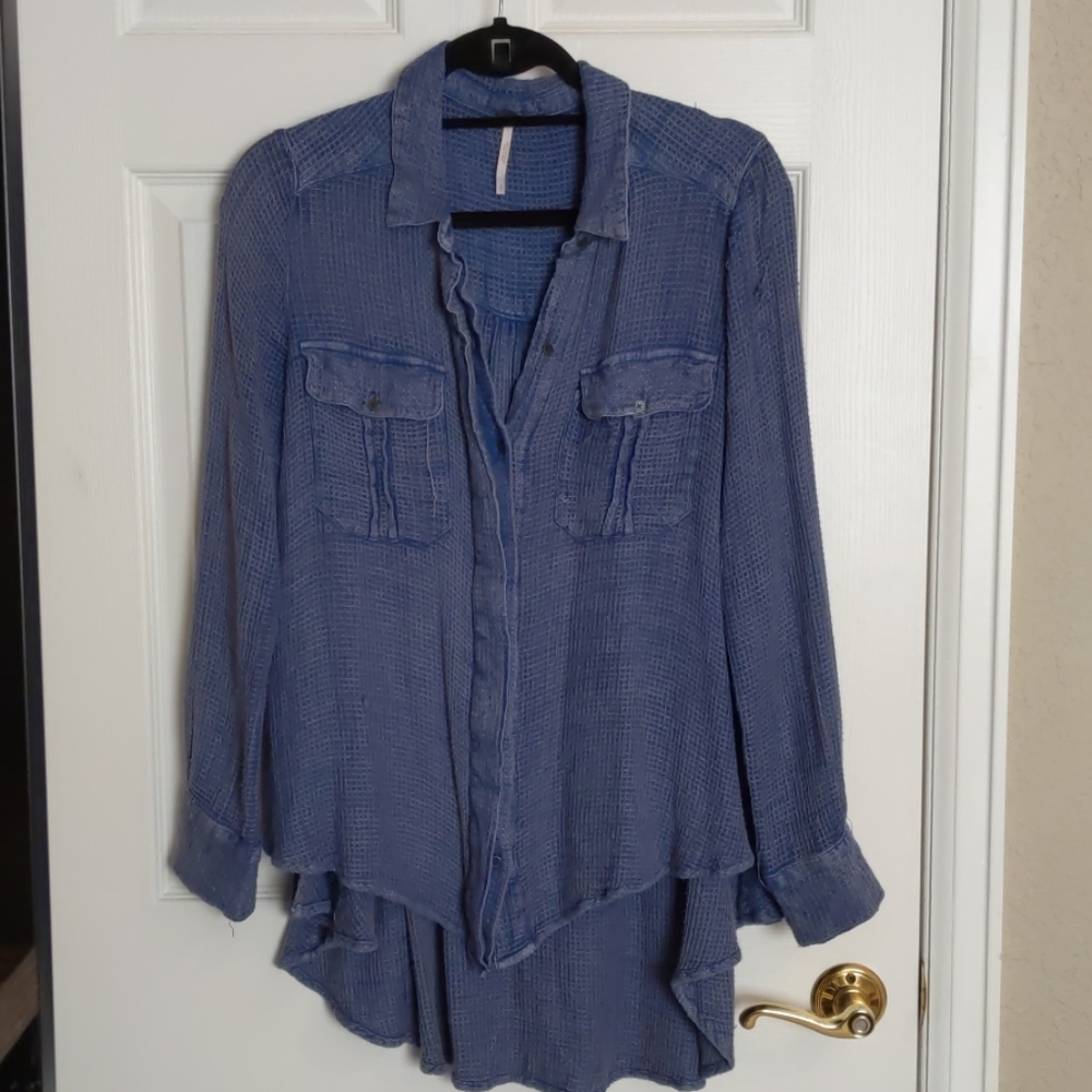 Free People High-low cinched tunic
